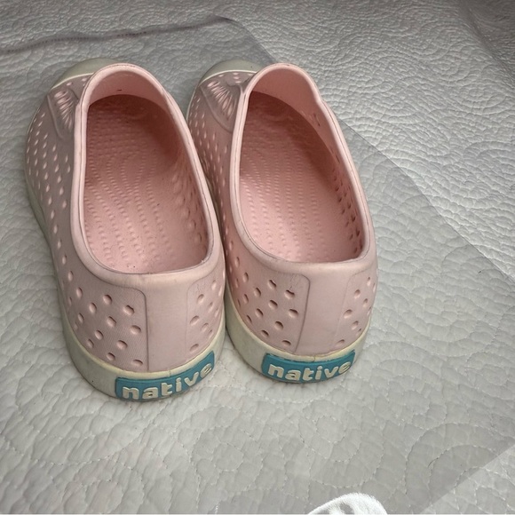 Native Shoes Pink and White Perforated Sneakers - Picture 4 of 9